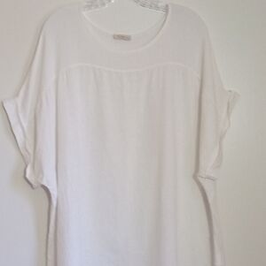 Bellambia Italian linen and cotton dolman sleeve top women's size 3X